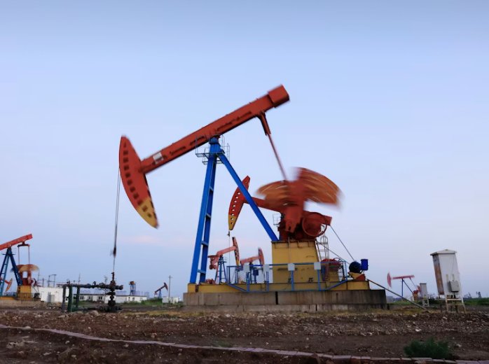 Oil field pumpjacks